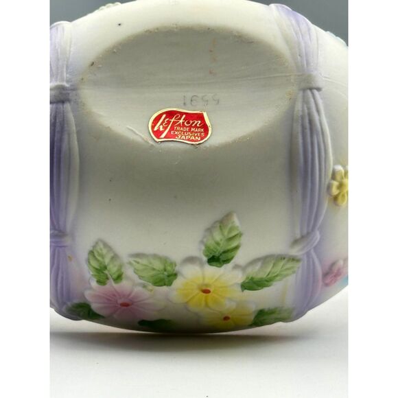 Vintage Lefton Ceramic Easter Egg with spring floral design - Picture 8 of 10